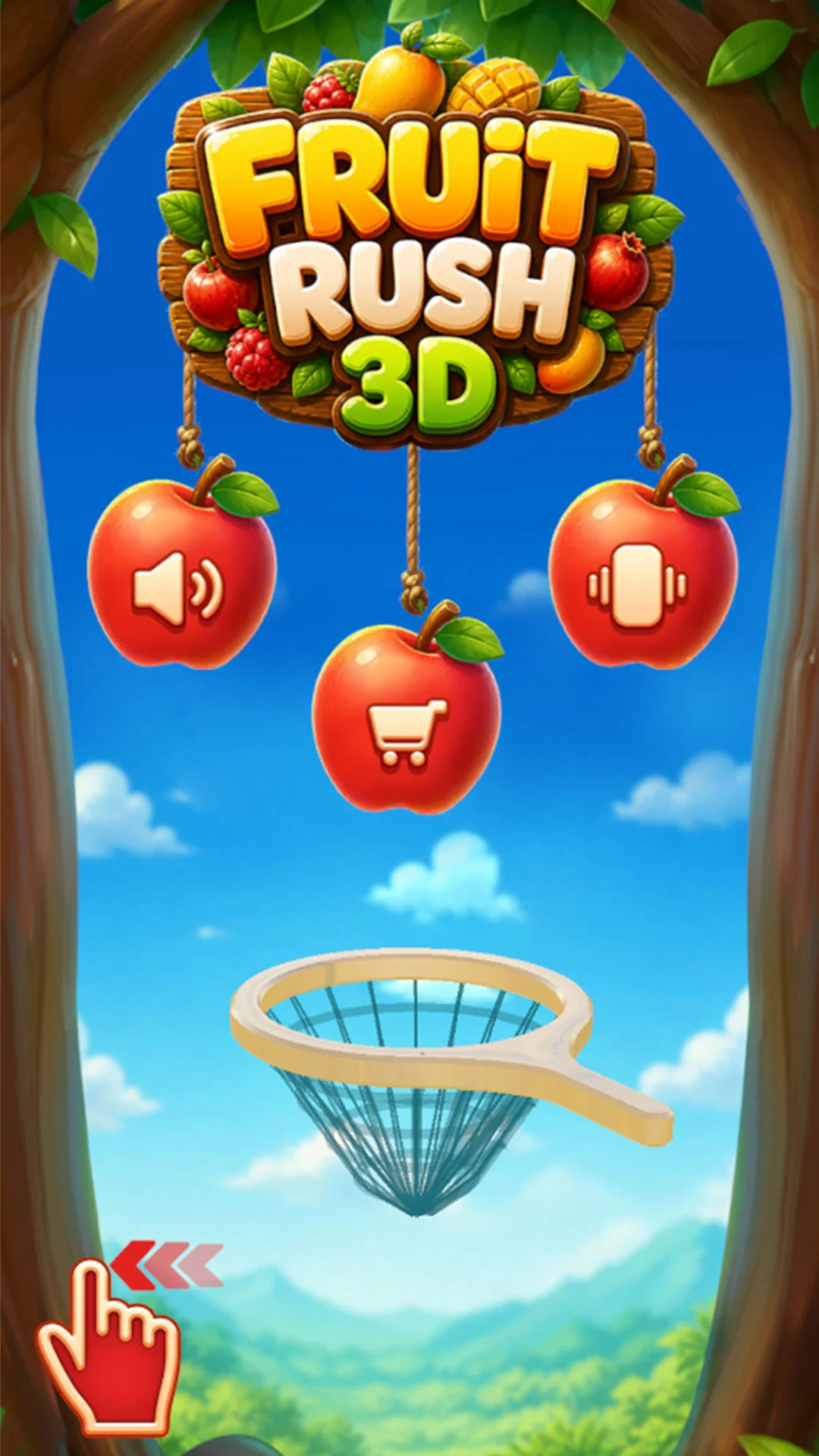 Fruit Rush 3D: Catch Challenge screenshot