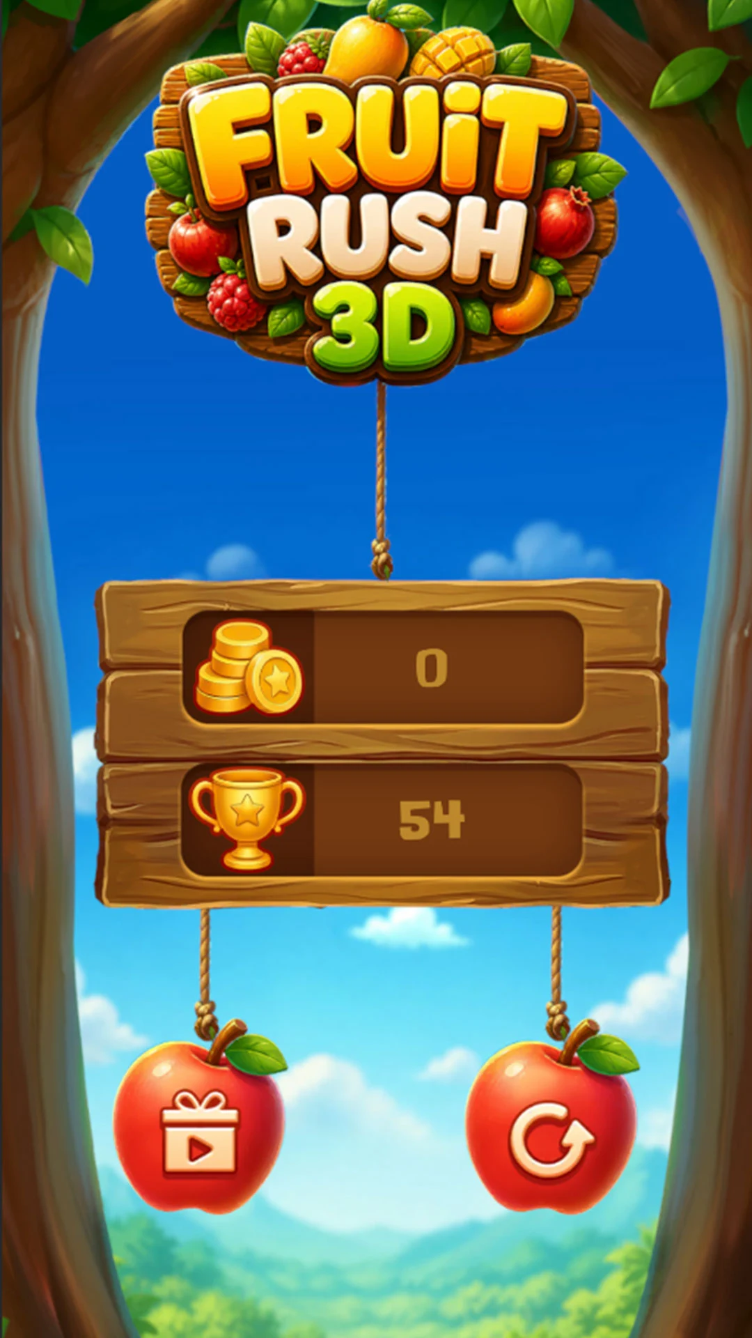 Fruit Rush 3D: Catch Challenge screenshot